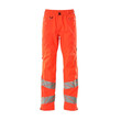 MASCOT® Accel. Safe Überziehhose mit leichtem Futter Überziehhose, Atmungsaktiv, wind- und wasserdicht mit getapten Nähten, Äußerst strapazierfähig, Ergonomisch geschnittene Hosenbeine, die nach den natürlichen Bewegungen des Körpers geformt wurden, Gummizug und Zugband am Bund, Reißverschluss an der Beinaußenseite, Zertifiziert für die Verwendung zusammen mit dem MASCOT-Kniepolstertyp SHORT oder LONG, da die Kniepolstertasche höhenverstellbar ist