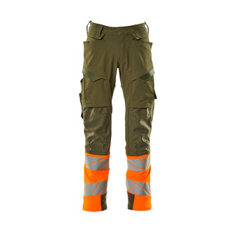 MASCOT® Accel. Safe Hose mt Knietaschen, ULTIMATE STRETCH Hose, Der Stretchstoff ist in alle Richtungen elastisch und bietet eine unübertroffene Bewegungsfreiheit, wo nichts spannt oder stört, Der multifunktionelle Stretchstoff kombiniert ein niedriges Gewicht mit sehr hoher Strapazierfähigkeit und ist darüber hinaus wasserabweisend, Das Produkt ist für Industriewäsche geeignet, Effektive Belüftung am Bein durch Reißverschluss am Oberschenkel, Ergonomisch geschnittene Hosenbeine, die nach den natürlichen Bewegungen des Körpers geformt wurden, Vorbereitet für Hängetaschen 19450-126, die mit Knöpfen befestigt werden, Die Knietaschen aus strapazierfähigem CORDURA®-Gewebe sind regulierbar, so dass der Knieschutz immer optimal platziert ist, Zertifiziert für die Verwendung zusammen mit dem MASCOT-Kniepolstertyp SHORT oder LONG, da die Kniepolstertasche höhenverstellbar ist