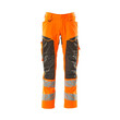 MASCOT® Accel. Safe Hose mit Knietaschen, Stretch-Einsätze Hose, Leichte und starke Stoffqualität mit Ripstop Ripstop ist eine besonders reißfeste Webung, die dafür sorgt, dass der Stoff lange hält, Das Produkt ist eine Kombination aus festem Stoff und Stretchgewebe Das Stretchgewebe befindet sich dort, wo zusätzliche Bewegungsfreiheit erforderlich ist, Vorbereitet für Hängetaschen 19450-126, die mit Knöpfen befestigt werden, Ergonomisch geschnittene Hosenbeine, die nach den natürlichen Bewegungen des Körpers geformt wurden, Die Knietaschen aus strapazierfähigem CORDURA®-Gewebe sind regulierbar, so dass der Knieschutz immer optimal platziert ist, Zertifiziert für die Verwendung zusammen mit dem MASCOT-Kniepolstertyp SHORT oder LONG, da die Kniepolstertasche höhenverstellbar ist , Standardmäßig in drei verschiedenen Schrittlängen erhältlich, für die individuell beste Passform und die am besten platzierten Details, Das Produkt ist für Industriewäsche geeignet