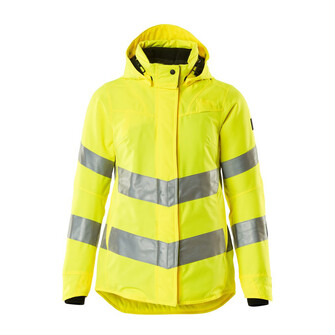 MASCOT® Safe Supreme Winterjacke, Damenmodell Winterjacke, Speziell für Damen designt und tailliert geschnitten, Zusätzlicher Kälteschutz durch verlängerten Rücken, Atmungsaktiv, wind- und wasserdicht mit getapten Nähten, Große Tasche unter der Wetterschutzleiste, beispielsweise für ein Tablet, ist zugänglich ohne die Jacke zu öffnen