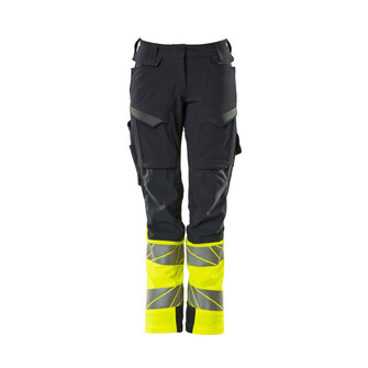 MASCOT® Accel. Safe Hose, Damen,DIAMOND, Knietaschen,Stretch Hose, Diamond Fit ist speziell für Frauen designt, die bei mehr als 20cm Unterschied zwischen ihrem Taillen- und Hüftmaß liegen, Der Stretchstoff ist in alle Richtungen elastisch und bietet eine unübertroffene Bewegungsfreiheit, wo nichts spannt oder stört, Der multifunktionelle Stretchstoff kombiniert ein niedriges Gewicht mit sehr hoher Strapazierfähigkeit und ist darüber hinaus wasserabweisend, Das Produkt ist für Industriewäsche geeignet, Die Knietaschen aus strapazierfähigem CORDURA®-Gewebe sind regulierbar, so dass der Knieschutz immer optimal platziert ist, Effektive Belüftung am Bein durch Reißverschluss am Oberschenkel, Vorbereitet für Hängetaschen 19450-126, die mit Knöpfen befestigt werden, Zertifiziert für die Verwendung zusammen mit dem MASCOT-Kniepolstertyp SHORT oder LONG, da die Kniepolstertasche höhenverstellbar ist