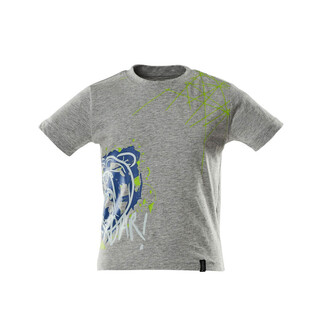 MASCOT® T-Shirt für Kinder, mit Druck, Runder Halsausschnitt. Rippenbündchen am Hals. Druck an verschiedenen Teilen des Produktes