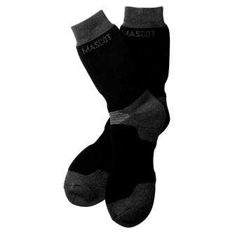 MASCOT® Complete Lubango Socken, Die Mischung aus Wolle und Acryl ist besonders warm, atmungsaktiv und sorgt für hohen Komfort , Aus kräftigem, formbeständigem Material, Das elastische Material stabilisiert und sorgt für einen guten Sitz der Socke am Fuß, Eine verstärkte Fersen- und Zehenpartie erhöht die Strapazierfähigkeit und bietet extra Schutz, Geeignet für geschlossenes Schuhwerk