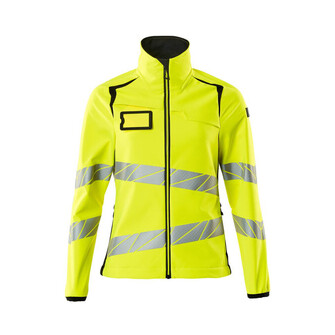 MASCOT® Accel. Safe Soft Shell Jacke, Damenpassform Soft Shell Jacke, Speziell für Damen designt und tailliert geschnitten, Atmungsaktiv, winddicht und wasserabweisend, Moderne, körpernahe Passform mit viel Bewegungsfreiheit, Verschluss mit wasserdichtem Reißverschluss und inwendiger Wetterschutzleiste, Vordertaschen mit wasserdichten Reißverschlüssen, Regulierbarer Gummizug im Saum