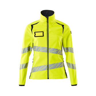 MASCOT® Accel. Safe Soft Shell Jacke, Damenpassform Soft Shell Jacke, Speziell für Damen designt und tailliert geschnitten, Atmungsaktiv, winddicht und wasserabweisend, Moderne, körpernahe Passform mit viel Bewegungsfreiheit, Verschluss mit wasserdichtem Reißverschluss und inwendiger Wetterschutzleiste, Vordertaschen mit wasserdichten Reißverschlüssen, Regulierbarer Gummizug im Saum