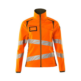 MASCOT® Accel. Safe Soft Shell Jacke, Damenpassform Soft Shell Jacke, Speziell für Damen designt und tailliert geschnitten, Atmungsaktiv, winddicht und wasserabweisend, Moderne, körpernahe Passform mit viel Bewegungsfreiheit, Verschluss mit wasserdichtem Reißverschluss und inwendiger Wetterschutzleiste, Vordertaschen mit wasserdichten Reißverschlüssen, Regulierbarer Gummizug im Saum