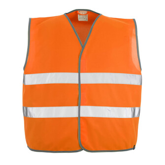 MASCOT® Safe Classic Weyburn Verkehrsweste, Verschluss mit Klettband, Mit Schrägband eingefasst, Fällt groß aus - gedacht um über der übrigen Kleidung getragen zu werden