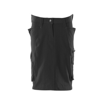 MASCOT® Accelerate Rock, Stretch, PEARL, 55 cm Röcke, Pearl Fit ist speziell für Frauen designt, die bei weniger als 20cm Unterschied zwischen ihrem Taillen- und Hüftmaß liegen, Der multifunktionelle Stretchstoff kombiniert ein niedriges Gewicht mit sehr hoher Strapazierfähigkeit und ist darüber hinaus wasserabweisend, Der Stretchstoff ist in alle Richtungen elastisch und bietet eine unübertroffene Bewegungsfreiheit, wo nichts spannt oder stört, Zollstocktasche aus CORDURA® Gewebe mit extra Taschen, Das Produkt ist für Industriewäsche geeignet