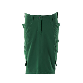 MASCOT® Accelerate Rock, Stretch, PEARL, 55 cm Röcke, Pearl Fit ist speziell für Frauen designt, die bei weniger als 20cm Unterschied zwischen ihrem Taillen- und Hüftmaß liegen, Der multifunktionelle Stretchstoff kombiniert ein niedriges Gewicht mit sehr hoher Strapazierfähigkeit und ist darüber hinaus wasserabweisend, Der Stretchstoff ist in alle Richtungen elastisch und bietet eine unübertroffene Bewegungsfreiheit, wo nichts spannt oder stört, Zollstocktasche aus CORDURA® Gewebe mit extra Taschen, Das Produkt ist für Industriewäsche geeignet