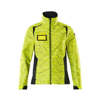 MASCOT® Accel. Safe Soft Shell Jacke, Reflexeffekte, Damen Soft Shell Jacke, Speziell für Damen designt und tailliert geschnitten, Atmungsaktiv, winddicht und wasserabweisend, Moderne, körpernahe Passform mit viel Bewegungsfreiheit, Verschluss mit wasserdichtem Reißverschluss und inwendiger Wetterschutzleiste, Vordertaschen mit wasserdichten Reißverschlüssen, Regulierbarer Gummizug im Saum, Verbesserte Sichtbarkeit für das Umfeld mit Hilfe von Reflexeffekten