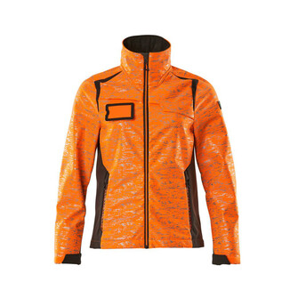 MASCOT® Accel. Safe Soft Shell Jacke, Reflexeffekte, Damen Soft Shell Jacke, Speziell für Damen designt und tailliert geschnitten, Atmungsaktiv, winddicht und wasserabweisend, Moderne, körpernahe Passform mit viel Bewegungsfreiheit, Verschluss mit wasserdichtem Reißverschluss und inwendiger Wetterschutzleiste, Vordertaschen mit wasserdichten Reißverschlüssen, Regulierbarer Gummizug im Saum, Verbesserte Sichtbarkeit für das Umfeld mit Hilfe von Reflexeffekten