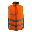 MASCOT® Grimsby Warnschutzweste, Fluoreszierend und mit schrägverlaufenden Reflexen, Zweifarbig, Atmungsaktiv, winddicht und wasserabweisend, Wattiert mit Polyesterfüllung, Verschluss mit Reißverschluss und inwendiger Wetterschutzleiste, Stehkragen