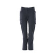 MASCOT® Bundhose, Damen-Passform, Diamond, Stretch, Hat ein wasserabweisendes Finish. Vier-Wege-Stretchstoff mit geringem Gewicht und hoher Strapazierfähigkeit. Der Stoff ist fast nicht auf der Haut zu spüren, da die Taschen im Design integriert sind