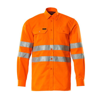 MASCOT® Safe Classic Jona Hemd, Großzügige Passform mit Dehnfalte im Rücken, Ventilation am Rücken, Knopfleiste und verstärkter Kragen, Verstärkte Ärmelschlitze, Regulierbare Manschetten