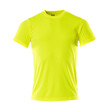 MASCOT® Crossover Calais T-shirt, Kombinieren Sie Ihre Warnschutzkleidung mit einem Oberteil aus fluoreszierendem Material ohne Reflexe, CoolDry ist ein äußerst feuchtigkeitstransportierendes Material, das Feuchtigkeit vom Körper weg und an die Außenseite der Kleidung leitet, wo sie schnell verdampft, CoolDry ist extrem schnelltrocknend, wodurch das Auskühlen des Körpers verhindert wird, Moderne, körpernahe Passform mit viel Bewegungsfreiheit, Rippenbündchen am Hals, Die Nähte im Nacken sind mit einem weichem, gepolstertem Material verdeckt, so dass diese nicht stören