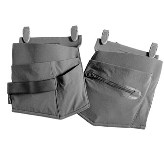 MASCOT® Customized Hängetaschen, Handwerker Hängetaschen, Kann einfach und individuell mit dem Click Pocket System an Hosen, Shorts und Dreiviertelhosen befestigt werden, Entwickelt in Zusammenarbeit mit Handwerkern, um Ihre Anforderungen zu erfüllen, In der wasserdichten Reißverschlusstasche bleiben Bits, Schrauben usw trocken, Für mehr Stauraum einfach weitere Hängetaschen hinzufügen, Wenn das Wetter umschlägt, lassen sich die Hängetaschen ganz einfach von den langen Hosen abnehmen und an Dreiviertelhosen oder Shorts befestigen