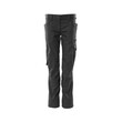 MASCOT® Accelerate Hose, Damenpassform, Pearl, extra leicht Hose, Pearl Fit ist speziell für Frauen designt, die bei weniger als 20cm Unterschied zwischen ihrem Taillen- und Hüftmaß liegen, Besonders geeignet für warme Umgebungen, da besonders leicht und mit hohem Baumwollanteil, Die niedrige Taille mit formgeschnittenem Bund sorgt dafür, dass die Hose alle Bewegungen des Körpers mitmacht, Ergonomisch geschnittene Hosenbeine, die nach den natürlichen Bewegungen des Körpers geformt wurden, Verbesserte Sichtbarkeit für das Umfeld mit Hilfe von Reflexeffekten