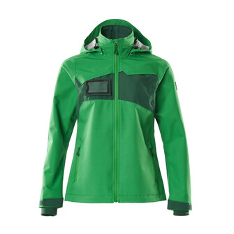 MASCOT® Accelerate Hard Shell Jacke, wasserdicht, Damen Jacke, Speziell für Damen designt und tailliert geschnitten, Atmungsaktiv, wind- und wasserdicht mit getapten Nähten, Abnehmbare, gefütterte Kapuze, mit verstellbaren Elastikschnüren, Mit Reißverschluss und Wetterschutzleiste innen, die den Wind abhält, Ärmel mit CORDURA®-Verstärkung