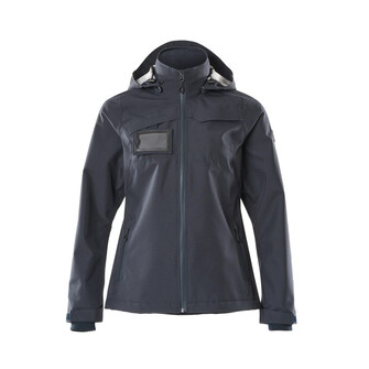 MASCOT® Accelerate Hard Shell Jacke, wasserdicht, Damen Jacke, Speziell für Damen designt und tailliert geschnitten, Atmungsaktiv, wind- und wasserdicht mit getapten Nähten, Abnehmbare, gefütterte Kapuze, mit verstellbaren Elastikschnüren, Mit Reißverschluss und Wetterschutzleiste innen, die den Wind abhält, Ärmel mit CORDURA®-Verstärkung