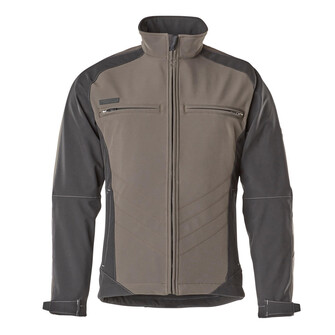 MASCOT® Unique Dresden Soft Shell Jacke, Atmungsaktiv, winddicht und wasserabweisend, Mit Reißverschluss und Wetterschutzleiste innen, die den Wind abhält, Taschen mit Reißverschluss, Große Bewegungsfreiheit durch formgeschnittene Ärmel, Verbesserte Sichtbarkeit für das Umfeld mit Hilfe von Reflexeffekten