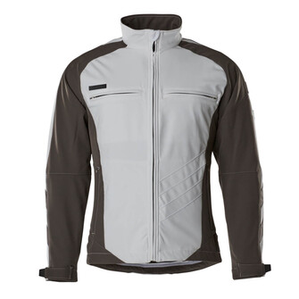 MASCOT® Unique Dresden Soft Shell Jacke, Atmungsaktiv, winddicht und wasserabweisend, Mit Reißverschluss und Wetterschutzleiste innen, die den Wind abhält, Taschen mit Reißverschluss, Große Bewegungsfreiheit durch formgeschnittene Ärmel, Verbesserte Sichtbarkeit für das Umfeld mit Hilfe von Reflexeffekten