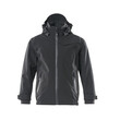 MASCOT® Hard Shell Jacke, Kinder, wasserdicht, Leichte Meterware. Winddicht und wasserabweisend. Nähte sind verklebt. Abnehmbare, gefütterte Kapuze mit Elastikeinsatz. Verschluss mit Reißverschluss und inwendiger Wetterschutzleiste. Vordertaschen mit Reißverschluss