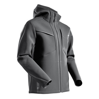 MASCOT® Customized Soft Shell Jacke,Kapuze,moderne Passform Soft Shell Jacke, Hohe Strapazierfähigkeit und gute Atmungsaktivität für optimalen Komfort, Der Stretchstoff ermöglicht maximale Bewegungsfreiheit, Eng anliegende Kapuze, die den Kopfbewegungen folgt, Wasser- und schmutzabweisende Beschichtung