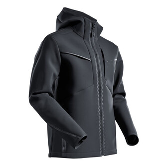MASCOT® Customized Soft Shell Jacke,Kapuze,moderne Passform Soft Shell Jacke, Hohe Strapazierfähigkeit und gute Atmungsaktivität für optimalen Komfort, Der Stretchstoff ermöglicht maximale Bewegungsfreiheit, Eng anliegende Kapuze, die den Kopfbewegungen folgt, Wasser- und schmutzabweisende Beschichtung