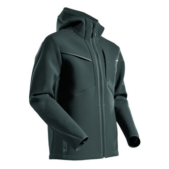 MASCOT® Customized Soft Shell Jacke,Kapuze,moderne Passform Soft Shell Jacke, Hohe Strapazierfähigkeit und gute Atmungsaktivität für optimalen Komfort, Der Stretchstoff ermöglicht maximale Bewegungsfreiheit, Eng anliegende Kapuze, die den Kopfbewegungen folgt, Wasser- und schmutzabweisende Beschichtung