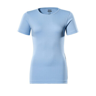 MASCOT® Crossover Arras Damen T-shirt, 100% Baumwoll-Material, feuchtigkeitsabsorbierend und behaglich auf der Haut, Speziell für Damen designt und tailliert geschnitten, Rippenbündchen am Hals, Die Nähte im Nacken sind mit einem weichem, gepolstertem Material verdeckt, so dass diese nicht stören