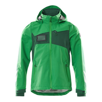 MASCOT® Accelerate Hard Shell Jacke, wasserdicht Jacke, Atmungsaktiv, wind- und wasserdicht mit getapten Nähten, Mit Reißverschluss und Wetterschutzleiste innen, die den Wind abhält, Abnehmbare, gefütterte Kapuze, mit verstellbaren Elastikschnüren, Ärmel mit CORDURA®-Verstärkung
