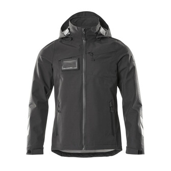 MASCOT® Accelerate Hard Shell Jacke, wasserdicht Jacke, Atmungsaktiv, wind- und wasserdicht mit getapten Nähten, Mit Reißverschluss und Wetterschutzleiste innen, die den Wind abhält, Abnehmbare, gefütterte Kapuze, mit verstellbaren Elastikschnüren, Ärmel mit CORDURA®-Verstärkung