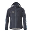 MASCOT® Accelerate Hard Shell Jacke, wasserdicht Jacke, Atmungsaktiv, wind- und wasserdicht mit getapten Nähten, Mit Reißverschluss und Wetterschutzleiste innen, die den Wind abhält, Abnehmbare, gefütterte Kapuze, mit verstellbaren Elastikschnüren, Ärmel mit CORDURA®-Verstärkung