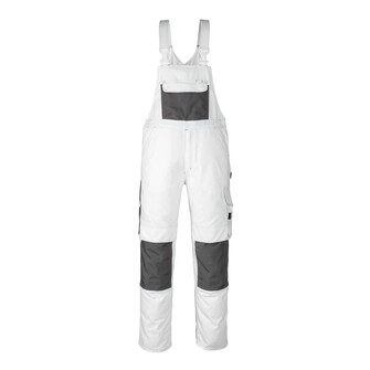 MASCOT® Hardwear Orense Latzhose, Strapazierfähige, dreifache Kappnähte an den Beinen und im Schritt verlängern die Lebensdauer des Produktes, Verstärkungen aus CORDURA®-Gewebe an besonderes beanspruchten Stellen sorgen für hohe Strapazierfähigkeit und lange Haltbarkeit, Ergonomisch geschnittene Hosenbeine, die nach den natürlichen Bewegungen des Körpers geformt wurden, Mit CORDURA®-Gewebe verstärkte Knietaschen, Eingriff zum Knieschutz von oben und Patte, damit sich kein Schmutz sammelt, Verbesserte Sichtbarkeit für das Umfeld mit Hilfe von Reflexeffekten