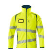 MASCOT® Accel. Safe Soft Shell Jacke Soft Shell Jacke, Atmungsaktiv, winddicht und wasserabweisend, Moderne, körpernahe Passform mit viel Bewegungsfreiheit, Verschluss mit wasserdichtem Reißverschluss und inwendiger Wetterschutzleiste, Vordertaschen mit wasserdichten Reißverschlüssen, Regulierbarer Gummizug im Saum, ID-Kartenhalter ist abnehmbar