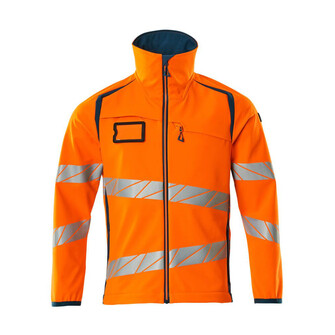 MASCOT® Accel. Safe Soft Shell Jacke Soft Shell Jacke, Atmungsaktiv, winddicht und wasserabweisend, Moderne, körpernahe Passform mit viel Bewegungsfreiheit, Verschluss mit wasserdichtem Reißverschluss und inwendiger Wetterschutzleiste, Vordertaschen mit wasserdichten Reißverschlüssen, Regulierbarer Gummizug im Saum, ID-Kartenhalter ist abnehmbar