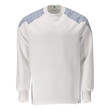 MASCOT® Food & Care Sweatshirt Sweatshirt, Das Produkt ist für Industriewäsche geeignet, Bei diesem Gewebe liegt Polyester auf der Außenseite für mehr Strapazierfähigkeit sowie Farbechtheit und Baumwolle auf der Innenseite für mehr Komfort, Einsetzen von Namensschildern sowie HF-Chip und UHF-Chip möglich, Die Nähte im Nacken sind mit einem weichem, gepolstertem Material verdeckt, so dass diese nicht stören, Das Produkt entspricht den HACCP-Prinzipien
