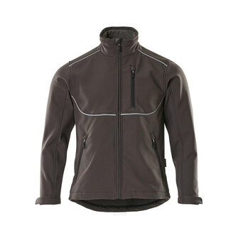MASCOT® Industry Tampa Soft Shell Jacke, Atmungsaktiv, Fleece an der Innenseite, Große Bewegungsfreiheit durch formgeschnittene Ärmel, Regulierbarer Gummizug im Saum, Verbesserte Sichtbarkeit für das Umfeld mit Hilfe von Reflexeffekten