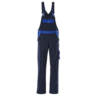 MASCOT® Image Monza Latzhose, Strapazierfähige, dreifache Kappnähte an den Beinen und im Schritt verlängern die Lebensdauer des Produktes, Verstellbare Schulterträger aus Stoff mit kurzen, kräftigen Elastikeinsätzen, Individuelle Anpassung durch regulierbaren Bund, Zollstocktasche, Die Knietaschen sind höhenverstellbar, so dass der Knieschutz optimal an den Knien platziert ist, Das Produkt ist für Industriewäsche geeignet