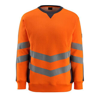 MASCOT® Safe Supreme Wigton Sweatshirt, Bei diesem Gewebe liegt Polyester auf der Außenseite für mehr Strapazierfähigkeit sowie Farbechtheit und Baumwolle auf der Innenseite für mehr Komfort, Moderne, körpernahe Passform mit viel Bewegungsfreiheit, Mehr Bewegungsfreiheit durch elastische Reflexe