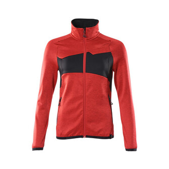 MASCOT® Accelerate Fleecepullover mit Reißverschluss, Damen Microfleecejacke, Die glatte Oberfläche des Fleecematerials bewirkt, dass Schmutz und Staub nicht hängenbleiben, Speziell für Damen designt und tailliert geschnitten, Flexibler und anschmiegsamer, hoher Kragen, Mit Reißverschluss und Wetterschutzleiste innen