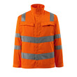 MASCOT® Safe Light Bunbury Arbeitsjacke, Extra Sicherheit mit Reflex auf den Schultern, Keine Nähte auf der Schulter, So kann kein aufgestautes Wasser eindringen, Individuelle Anpassung durch Regulierung am Saum, Regulierbare Manschetten, Ärmelschlitze ermöglichen es die Ärmel hochzukrempeln, Das Produkt ist für Industriewäsche geeignet