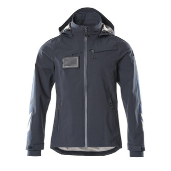 MASCOT® Accelerate Hard Shell Jacke, geringes Gewicht Jacke, Atmungsaktiv, wind- und wasserdicht mit getapten Nähten, Abnehmbare, gefütterte Kapuze, mit verstellbaren Elastikschnüren, Mit Reißverschluss und Wetterschutzleiste innen, die den Wind abhält, Rippenbündchen an den Handgelenken schließen gut ab und halten die Kälte draußen