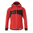MASCOT® Accelerate Hard Shell Jacke, geringes Gewicht Jacke, Atmungsaktiv, wind- und wasserdicht mit getapten Nähten, Abnehmbare, gefütterte Kapuze, mit verstellbaren Elastikschnüren, Mit Reißverschluss und Wetterschutzleiste innen, die den Wind abhält, Rippenbündchen an den Handgelenken schließen gut ab und halten die Kälte draußen