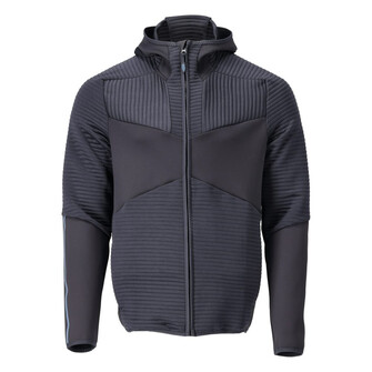 MASCOT® Customized Fleecepullover, Kapuze, Reißverschluss Microfleecejacke, Hoher Komfort und hervorragende Passform für maximale Bewegungsfreiheit, Eng anliegende Kapuze, die den Kopfbewegungen folgt, Hoher Anteil von recyceltem Polyester im Hauptmaterial