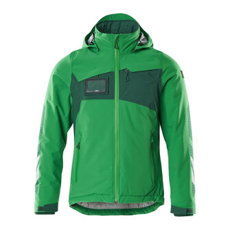 MASCOT® Accelerate Winterjacke mit CLIMASCOT®, leicht Winterjacke, Atmungsaktiv, wind- und wasserdicht mit getapten Nähten, Die einzigartige CLIMASCOT®-Isolierung wärmt effektiv, ist leicht, weich und lässt sich auf ein geringes Volumen komprimieren, Abnehmbare, gefütterte Kapuze, mit verstellbaren Elastikschnüren, Mit Reißverschluss und Wetterschutzleiste innen, die den Wind abhält