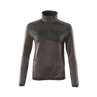 MASCOT® Accelerate Fleecepullover mit kurzem Zipper, Damen Microfleecejacke, Die glatte Oberfläche des Fleecematerials bewirkt, dass Schmutz und Staub nicht hängenbleiben, Speziell für Damen designt und tailliert geschnitten, Flexibler und anschmiegsamer, hoher Kragen, Reißverschluss am Hals mit Wetterschutzleiste, Mit Gummizug an den Ärmeln und dem Saum