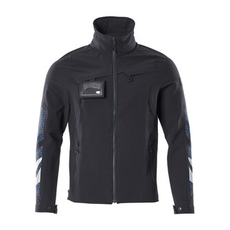 MASCOT® Accelerate Jacke, ULTIMATE STRETCH, leicht Arbeitsjacke, Der Stretchstoff ist in alle Richtungen elastisch und bietet eine unübertroffene Bewegungsfreiheit, wo nichts spannt oder stört, Der multifunktionelle Stretchstoff kombiniert ein niedriges Gewicht mit sehr hoher Strapazierfähigkeit und ist darüber hinaus wasserabweisend, Das Produkt ist für Industriewäsche geeignet, Mit Reißverschluss und Wetterschutzleiste innen, die den Wind abhält, Ergonomisch geschnittene Ärmel, die nach den natürlichen Bewegungen der Arme geformt wurden, Verbesserte Sichtbarkeit für das Umfeld mit Hilfe von Reflexeffekten
