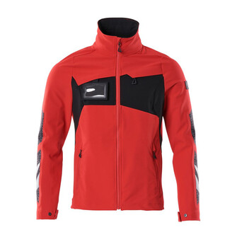 MASCOT® Accelerate Jacke, ULTIMATE STRETCH, leicht Arbeitsjacke, Der Stretchstoff ist in alle Richtungen elastisch und bietet eine unübertroffene Bewegungsfreiheit, wo nichts spannt oder stört, Der multifunktionelle Stretchstoff kombiniert ein niedriges Gewicht mit sehr hoher Strapazierfähigkeit und ist darüber hinaus wasserabweisend, Das Produkt ist für Industriewäsche geeignet, Mit Reißverschluss und Wetterschutzleiste innen, die den Wind abhält, Ergonomisch geschnittene Ärmel, die nach den natürlichen Bewegungen der Arme geformt wurden, Verbesserte Sichtbarkeit für das Umfeld mit Hilfe von Reflexeffekten