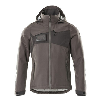 MASCOT® Accelerate Winterjacke mit CLIMASCOT®-Futter Winterjacke, Atmungsaktiv, wind- und wasserdicht mit getapten Nähten, Die einzigartige CLIMASCOT®-Isolierung wärmt effektiv, ist leicht, weich und lässt sich auf ein geringes Volumen komprimieren, Abnehmbare, gefütterte Kapuze, mit verstellbaren Elastikschnüren, Mit Reißverschluss und Wetterschutzleiste innen, die den Wind abhält, Ärmel mit CORDURA®-Verstärkung